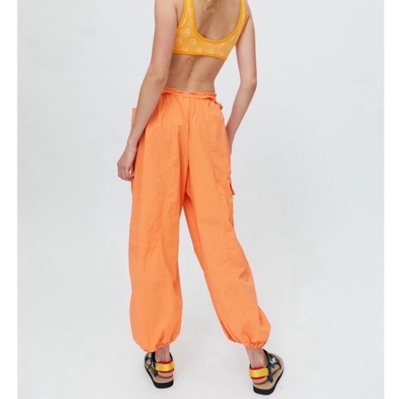 Orange Urban Outfitters Women’s Nylon jogger pant - Picture 2 of 9